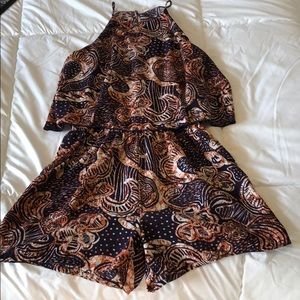 Tyche patterned romper